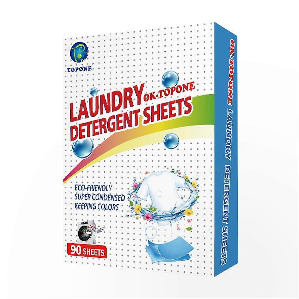 Laundry Detergent Sheets 1 Pack 90 Sheet Inside Fresh Scent Strips Pacs