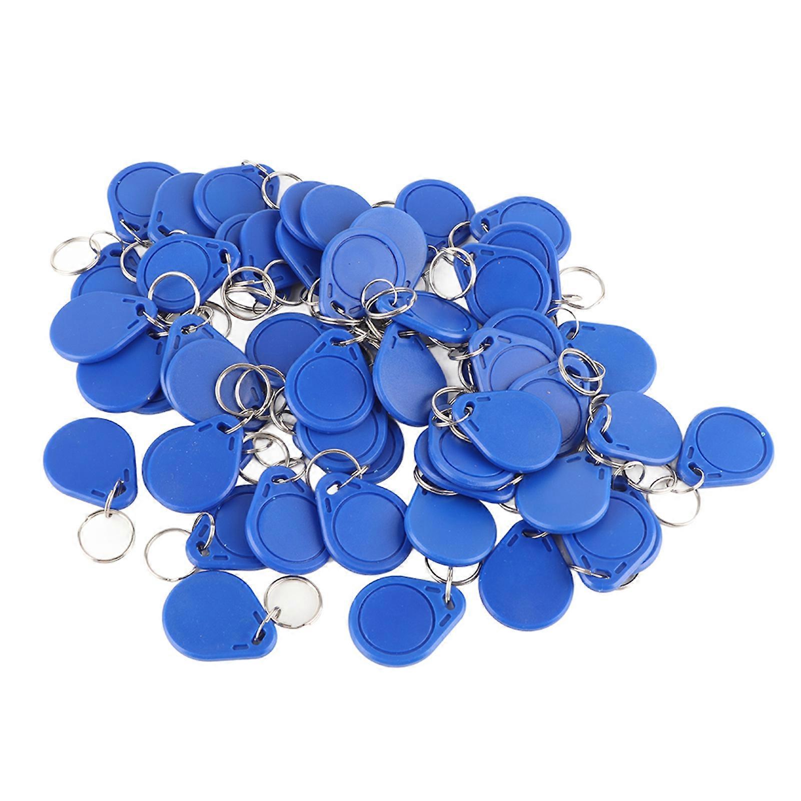 50pcs 125KHz Access Control RFID EM4100 Card Tag Token Key Chain Keyfob