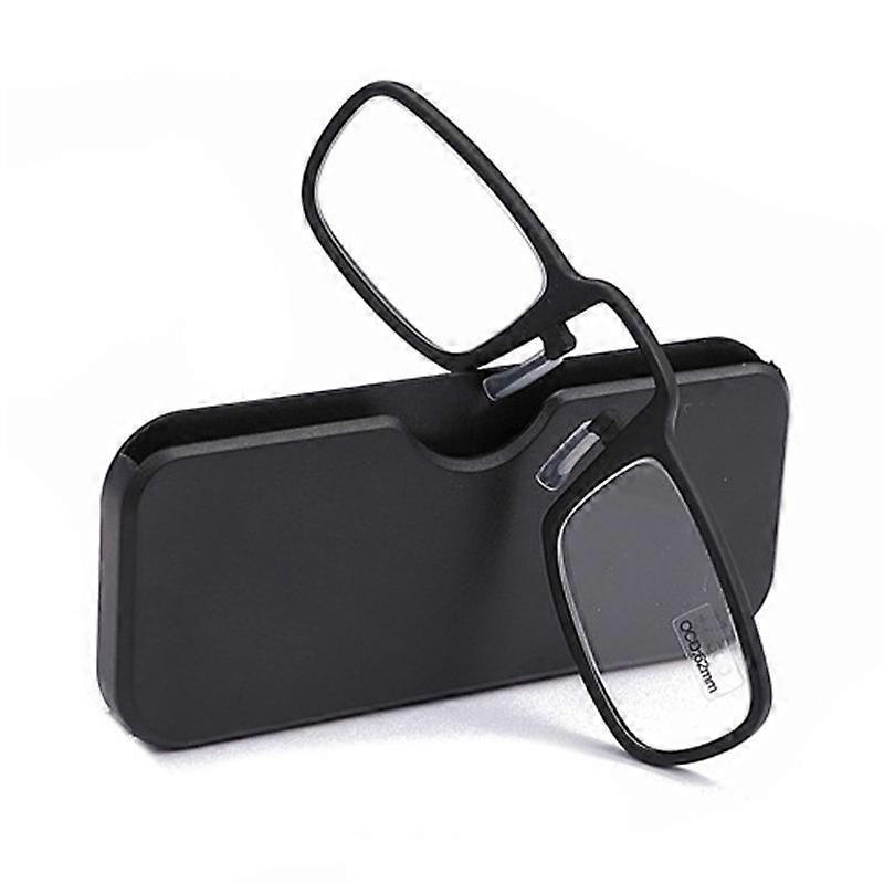 TR90 Pince-nez Reading Glasses Presbyopic Glasses with Portable Box +1.50D
