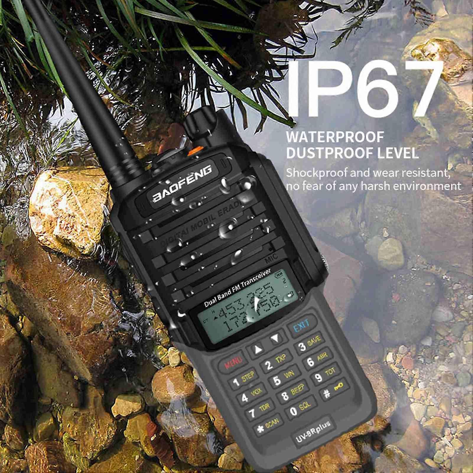 Dual Band Portable Radio, FM Transceiver, IP67 Water Resistant