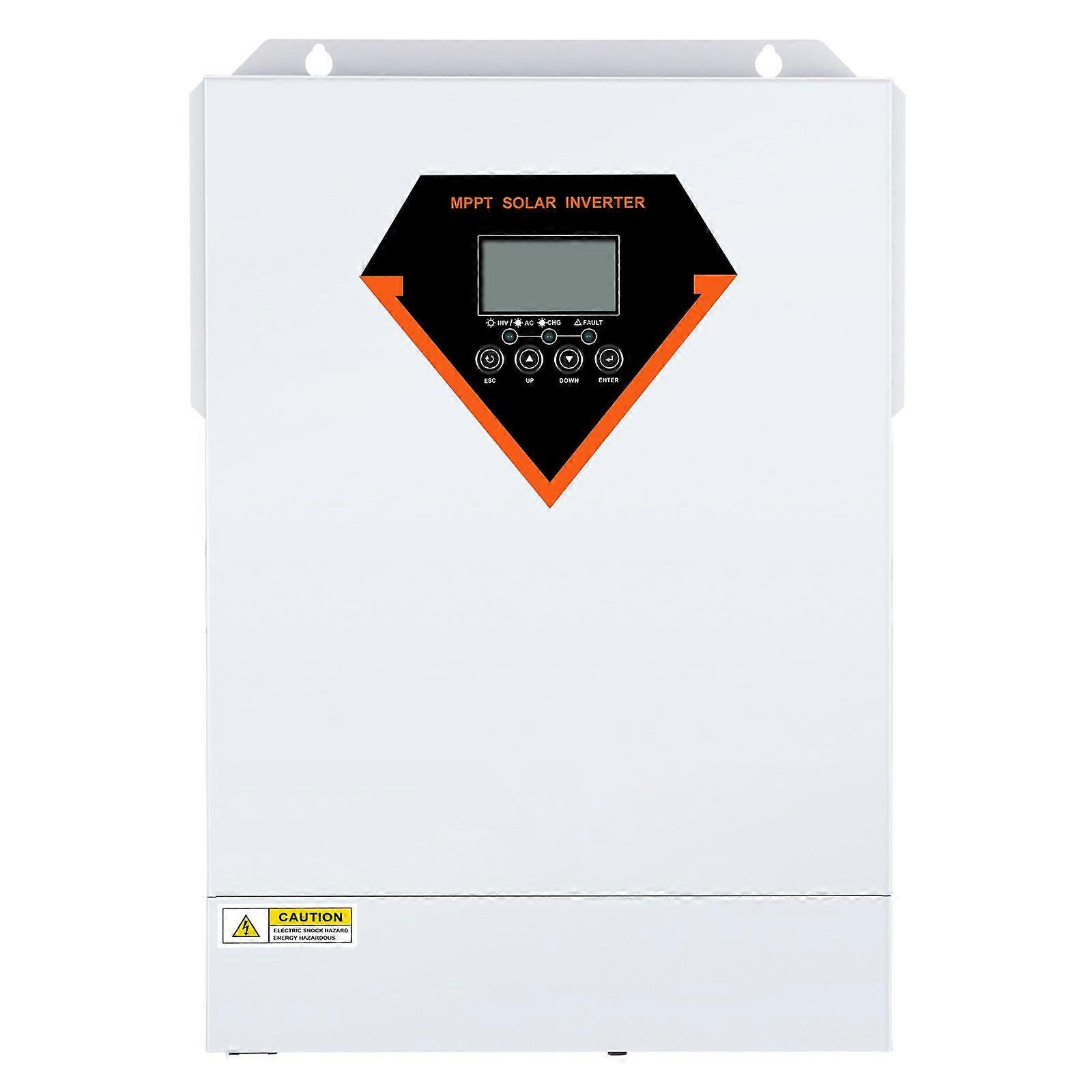Onduleur solaire hybride, 5500W, chargeur d’onduleur hors réseau à onde sinusoïdale pure, onduleur tout-en-un 230V AC