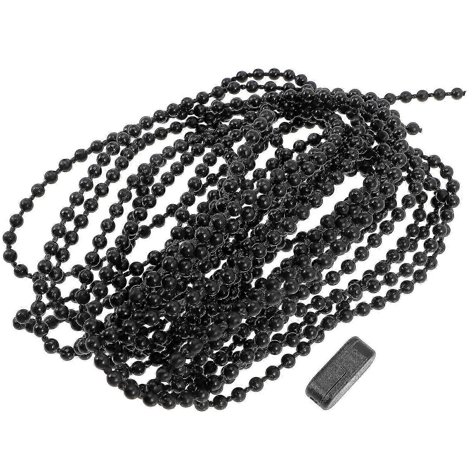Black Window Shades Roller Blind Chain Fitting Window Shade Cord Parts Roller Shades Beaded Chain