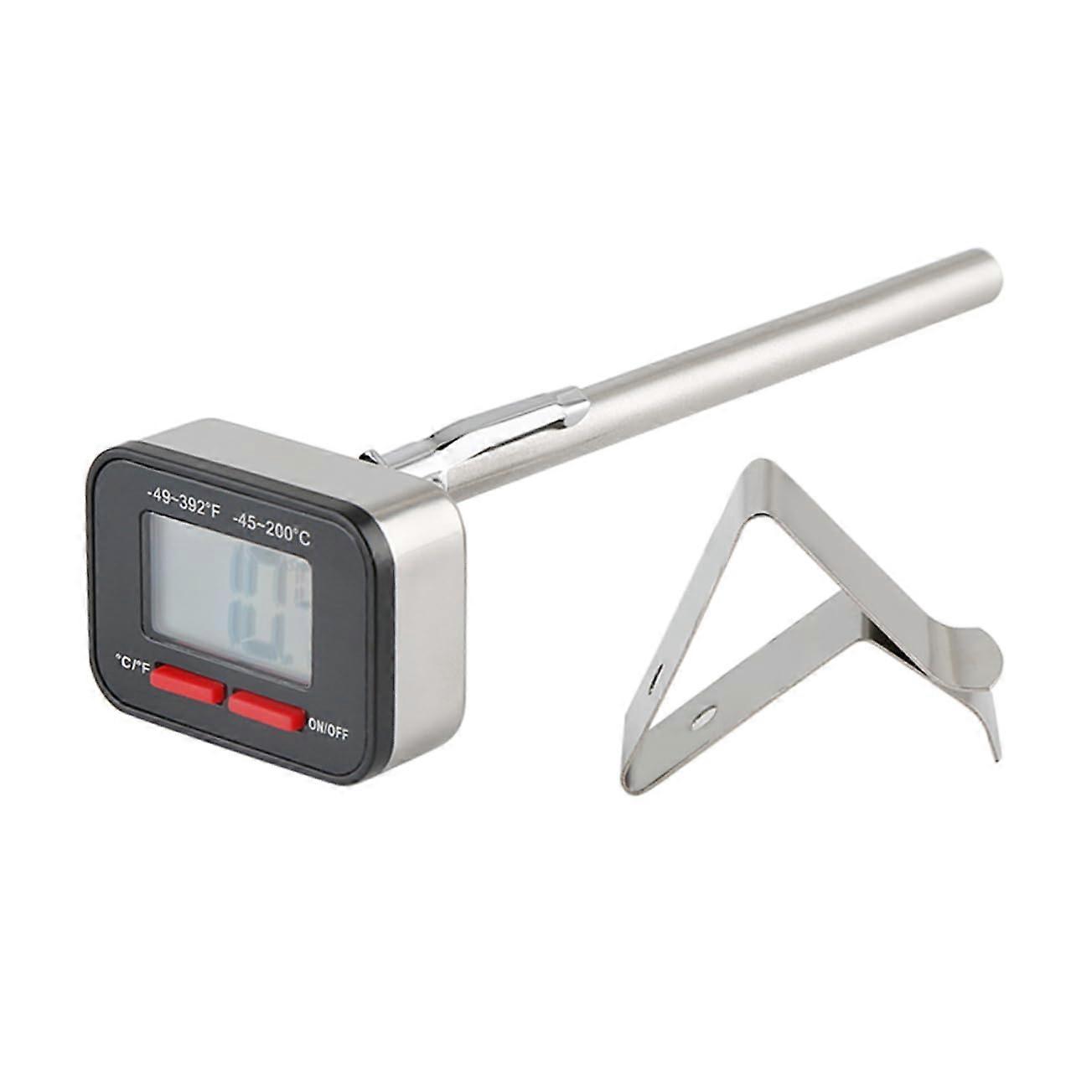 Digital Milk Thermometer Instant Read Digital Thermometer for Milk Tea Coffee and Other Beverages Accurate Measurement for Home and Coffee Shop Use