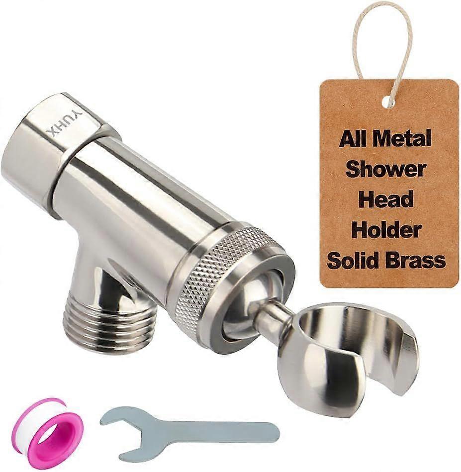 All Metal Shower Head Holder,Adjustable Handheld Shower Arm Bracket, Hand held