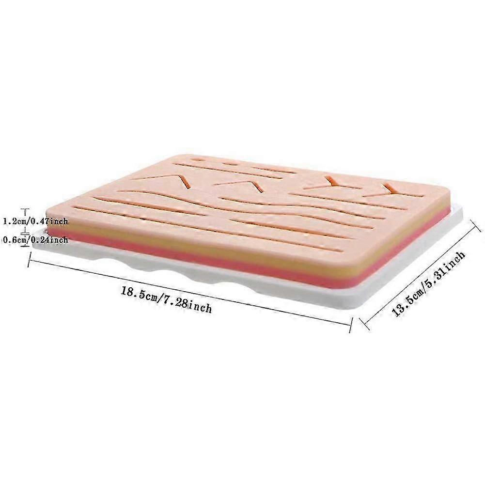 , MultiWound Suture Module, Reusable Silicon Suture Pad Suture Kit for Training and Practice