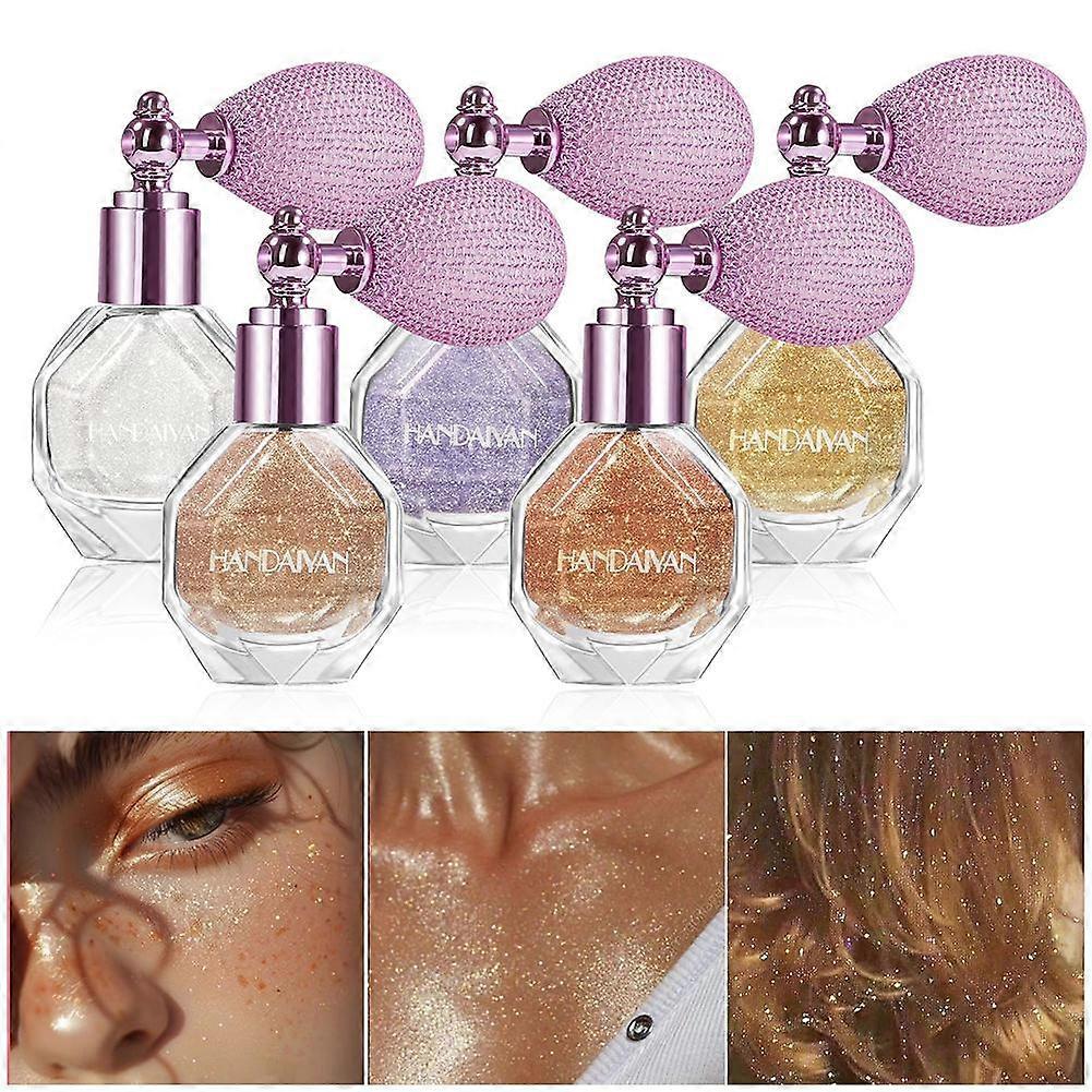 Sparkle Glitter Body Powder - Highlighter Spray Shimmer for Face and Body