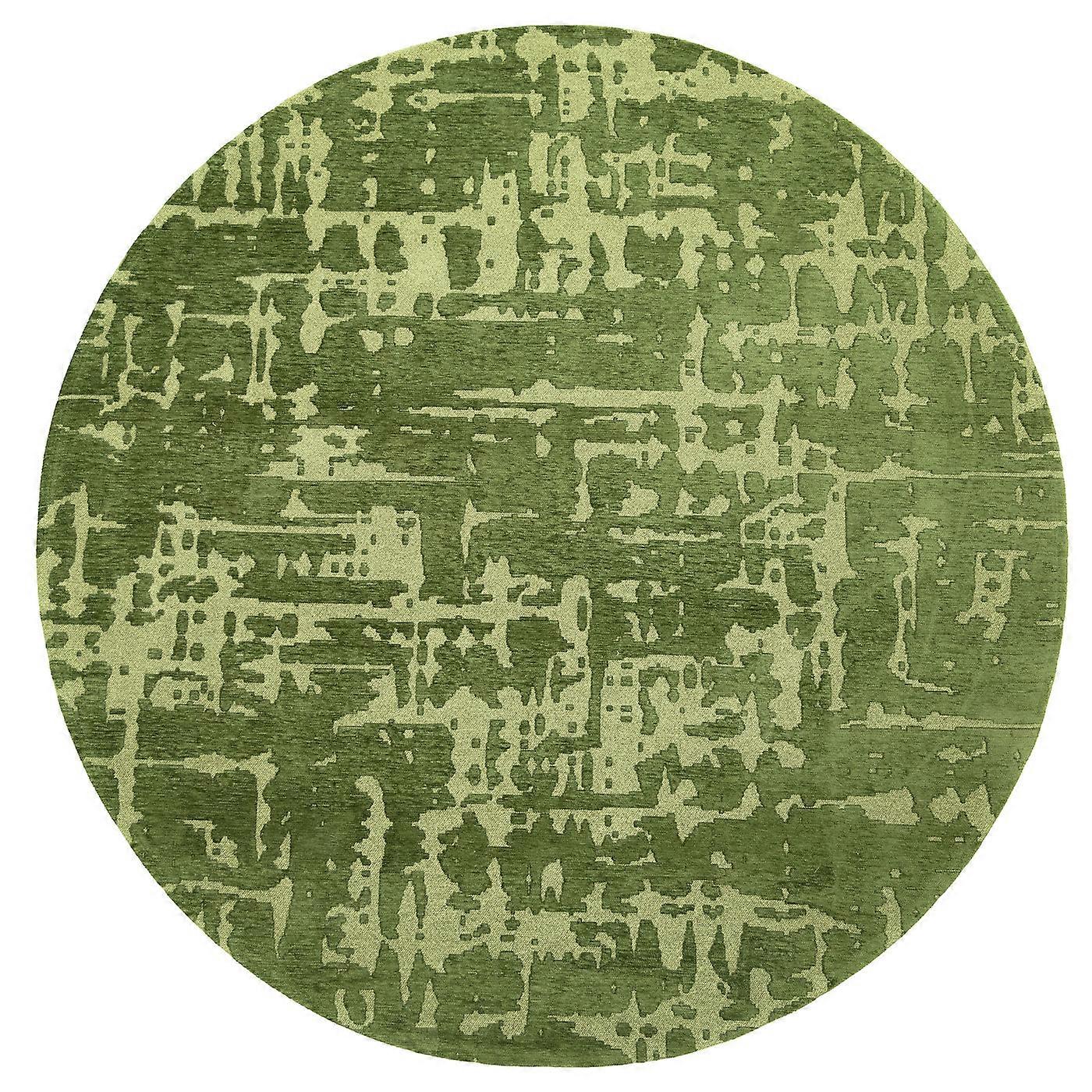 圆形地毯 Louis de Poortere Structures Baobab Perrier's Green 9202 - 绿色
