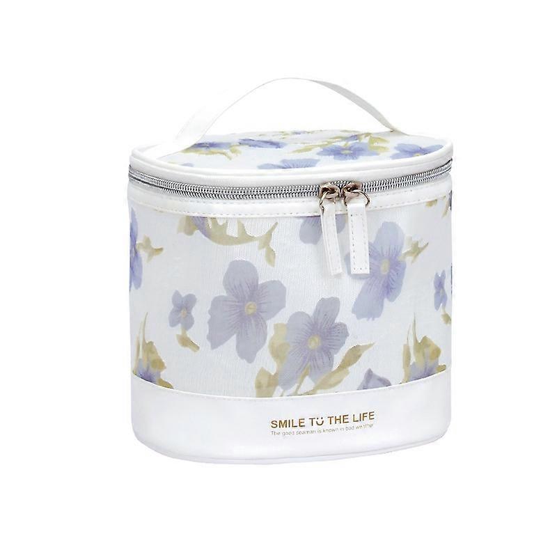 Large Capacity Cosmetic Tools Storage Bag, Spec: Cylindrical (Purple)