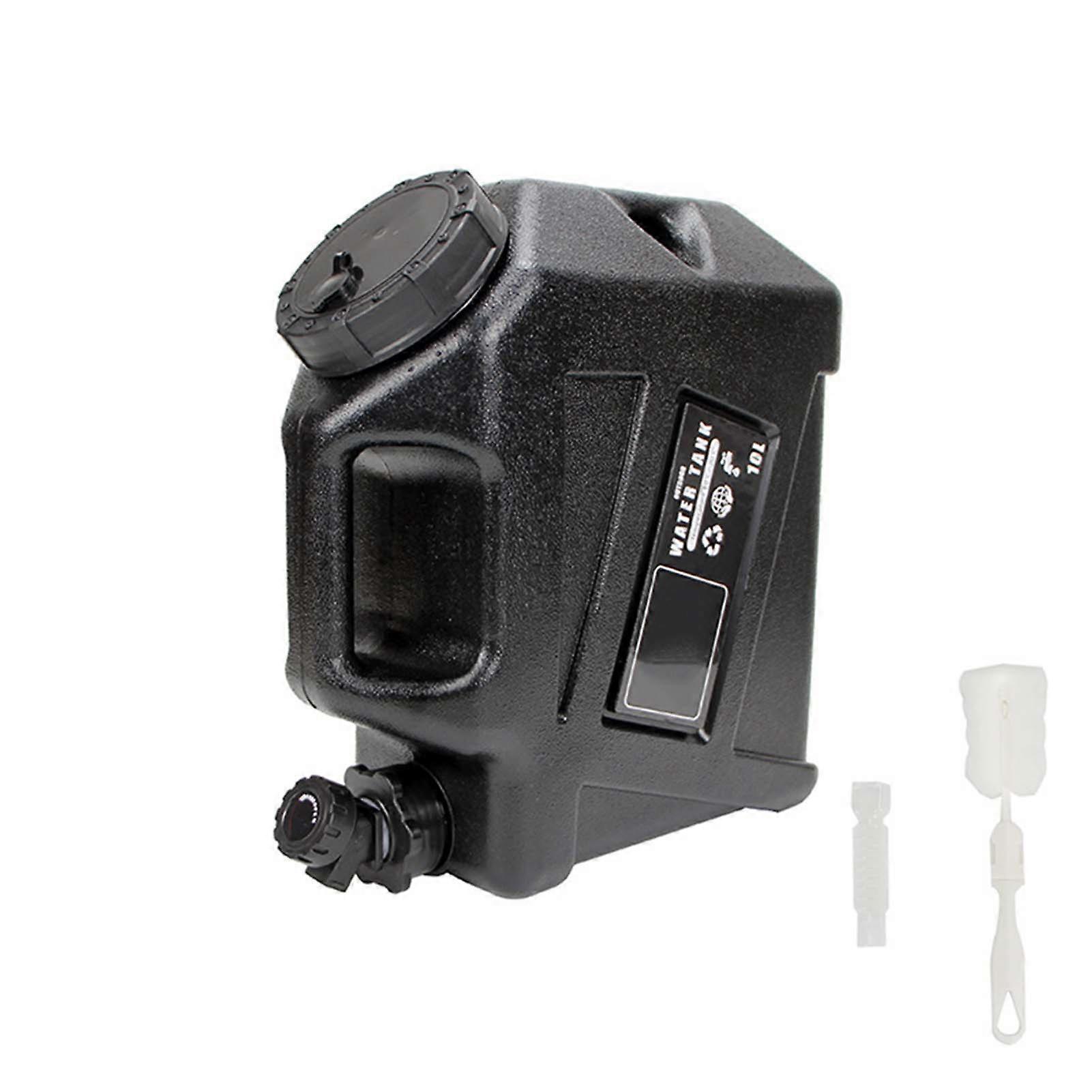 Secchio portatile per la conservazione dell'acqua da 10 litri con 2 aperture Strumento durevole per attrezzature da campeggio per l'escursionismo in campeggio