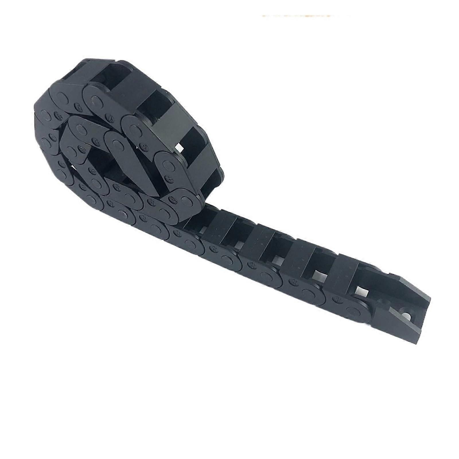 Industrial Equipment Cable Chain 10x10 R18/28/38 L1000mm Drag Chain Wire with Carrier End Connectors for CNC Router Machine Towing Chain(28mm)