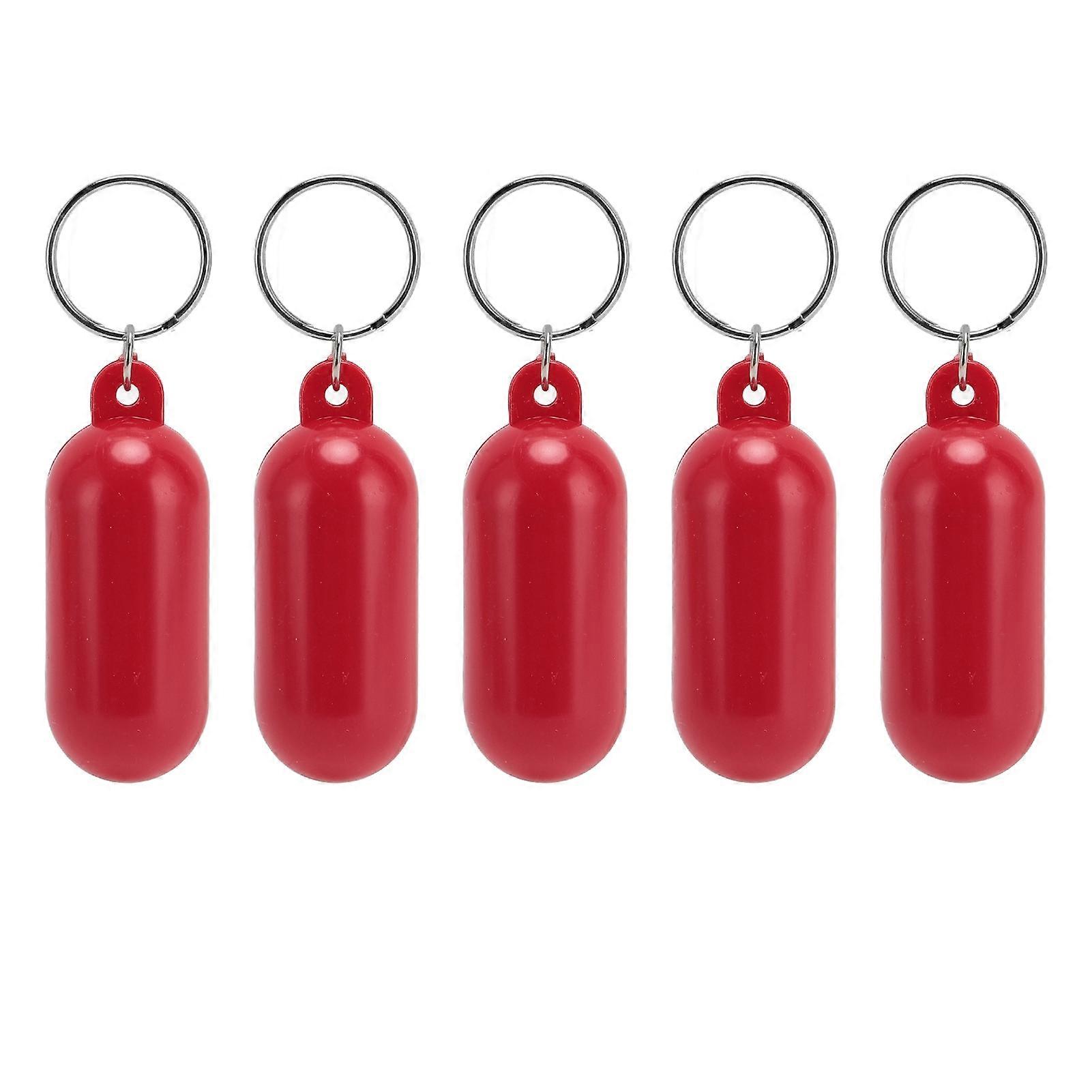 5Pcs Plastic Key Float Floats Keychain Floating Key Chain fo...