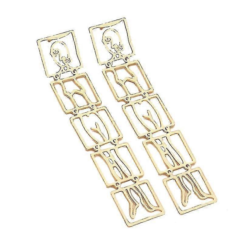 Pendant Dangle Earrings Sets Women Shaped Wire Face Stud Earring Alloy Material
