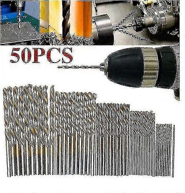 50 Pcs/set Tungsten Carbide Twist Drill Bit