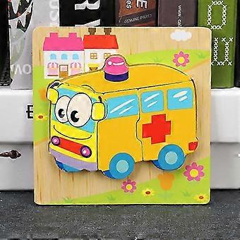 Hölzerne Puzzles für Kleinkinder Tierpuzzle Puzzle Set Frühes Lernen Baby Kinder Pädagogisches Spielzeug Geschenke