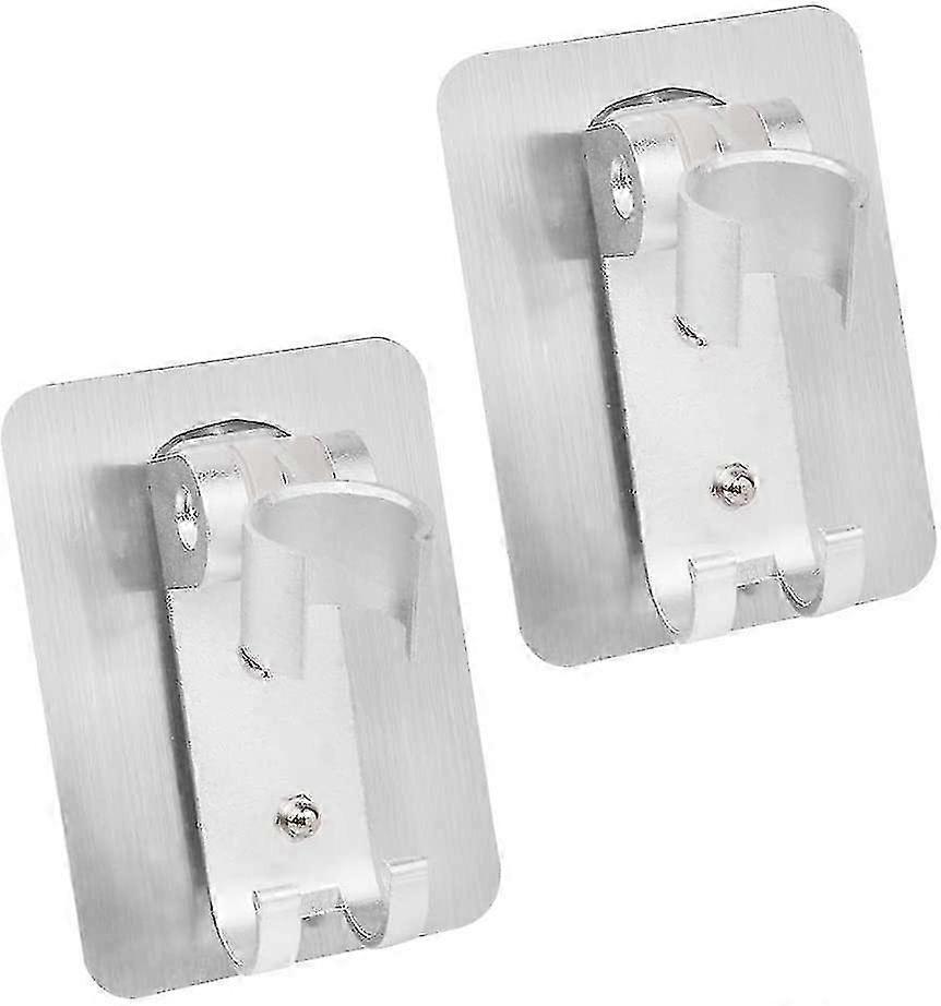 LM Shower Head Holder Adjustable Wall Mounted Adhesive Shower Bracket With Hooks TSR