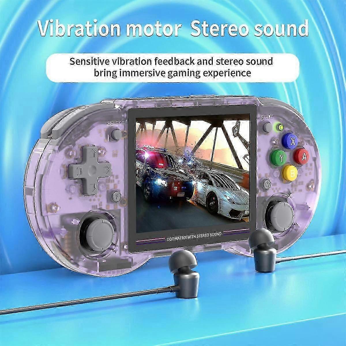 Rg353ps Retro Game Console 16g+64g 3.5inch Ips Screen 64 Bit Linux System Handheld Retro Game Playe