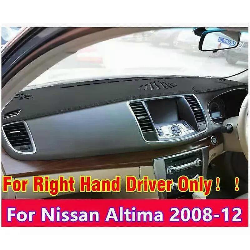 RHD For Nissan Altima 2008-2012 Leather Dashboard Dash Cover Protector Pad Mat