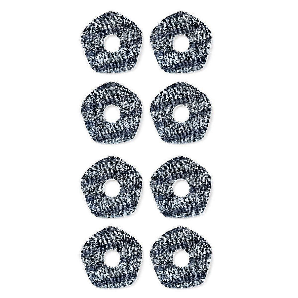 8 Pcs Washable Vacuum Mop Cloths, Compatible for X10 Pro Omni X8/X8pro X9 Pro Robot Vacuums, Soft Mopping Pad