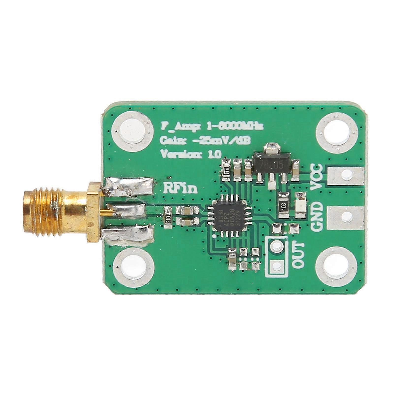 Logarithmic Detector AD8317 Chip 1M to 8000MHz Wide Dynamic Range RF Meter for Signal Power Measurement