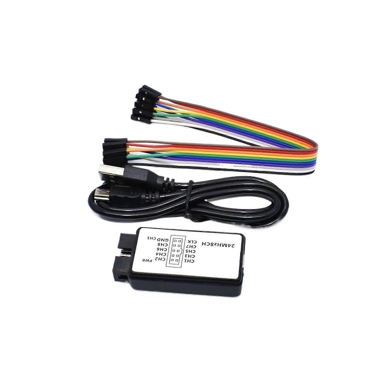USB Logic Analyzer 8 Channel 24MHz 24M/s Debugger for ARM FPGA Development Tool 24M 8CH Logic Signal Analyzer