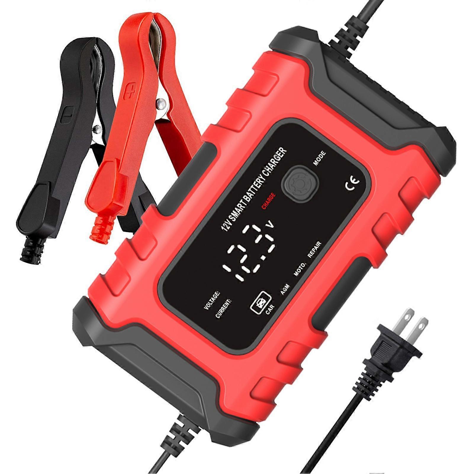 Motorcycle 12V6A Full Automatic Smart Maintainer Portable Trickle Chargers Battery Desulfator