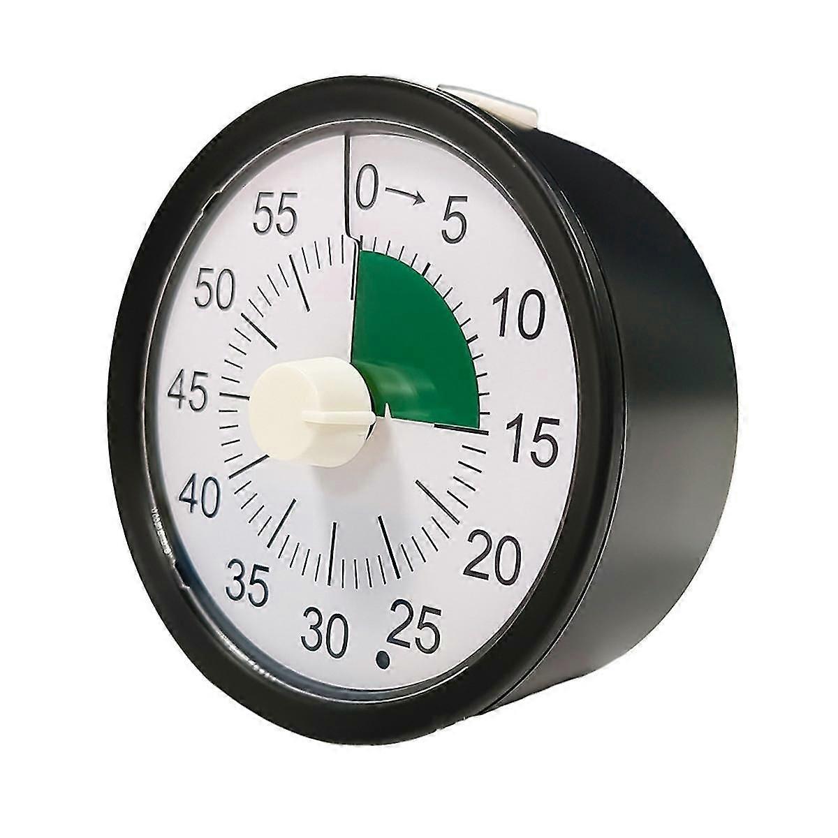 60 Minute Visual Timer for Kids, Visual Countdown Timer for Classroom Office Kitchen Timer with Silent Operation B