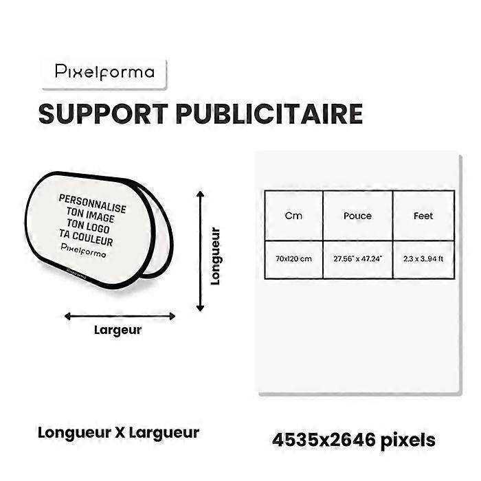 Flag - Guadeloupe - Oval - 70 x 120 cm - Polyester - Double-sided print