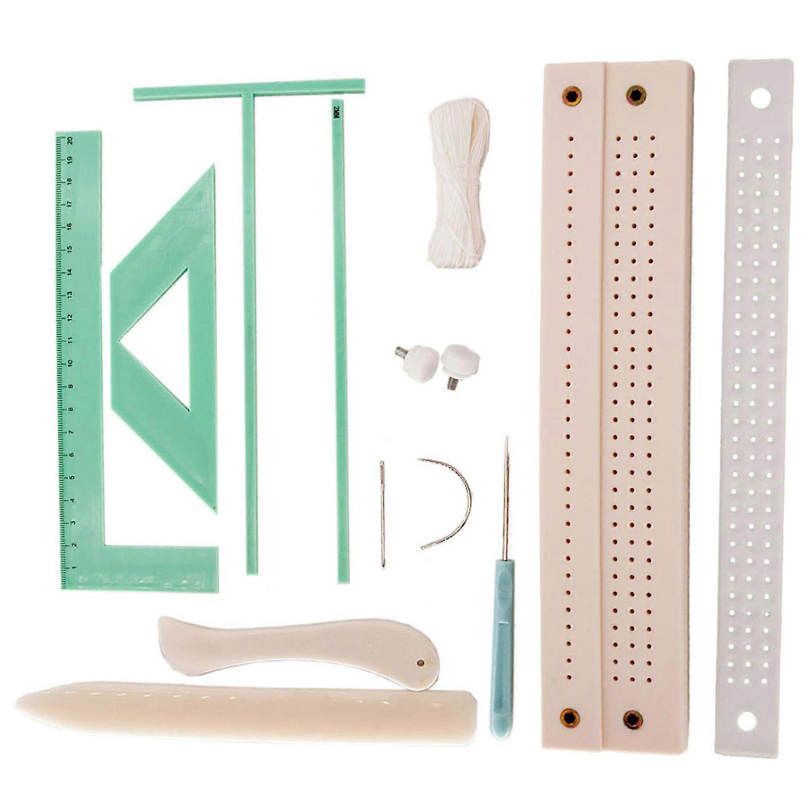 Book Cover Guide Sewing Supplies Bookbinding Ruler Set Book Binding Starter Tool T-shaped Ruler Book Binding Kits