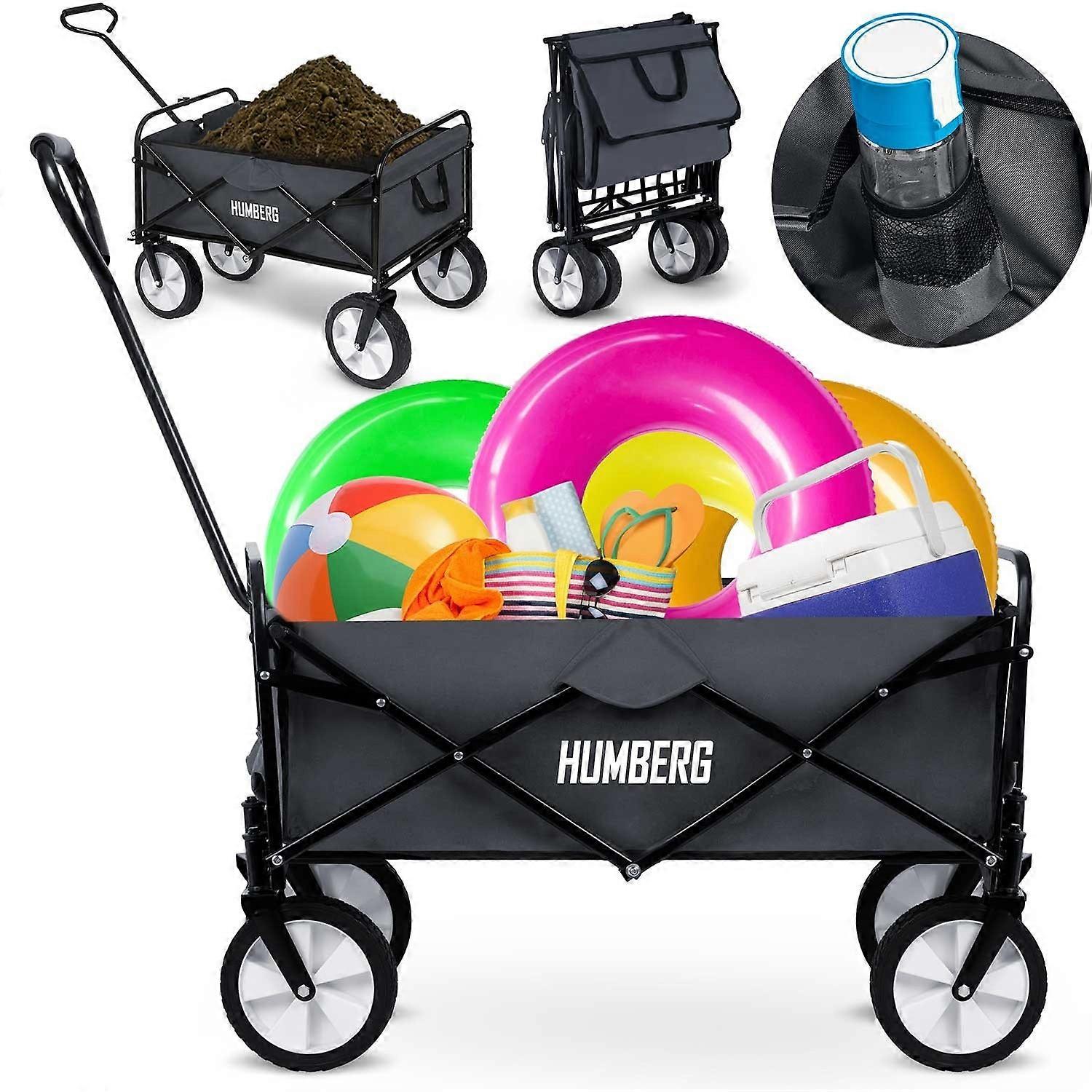 Transport trolley, foldable 80L Humberg HM-511