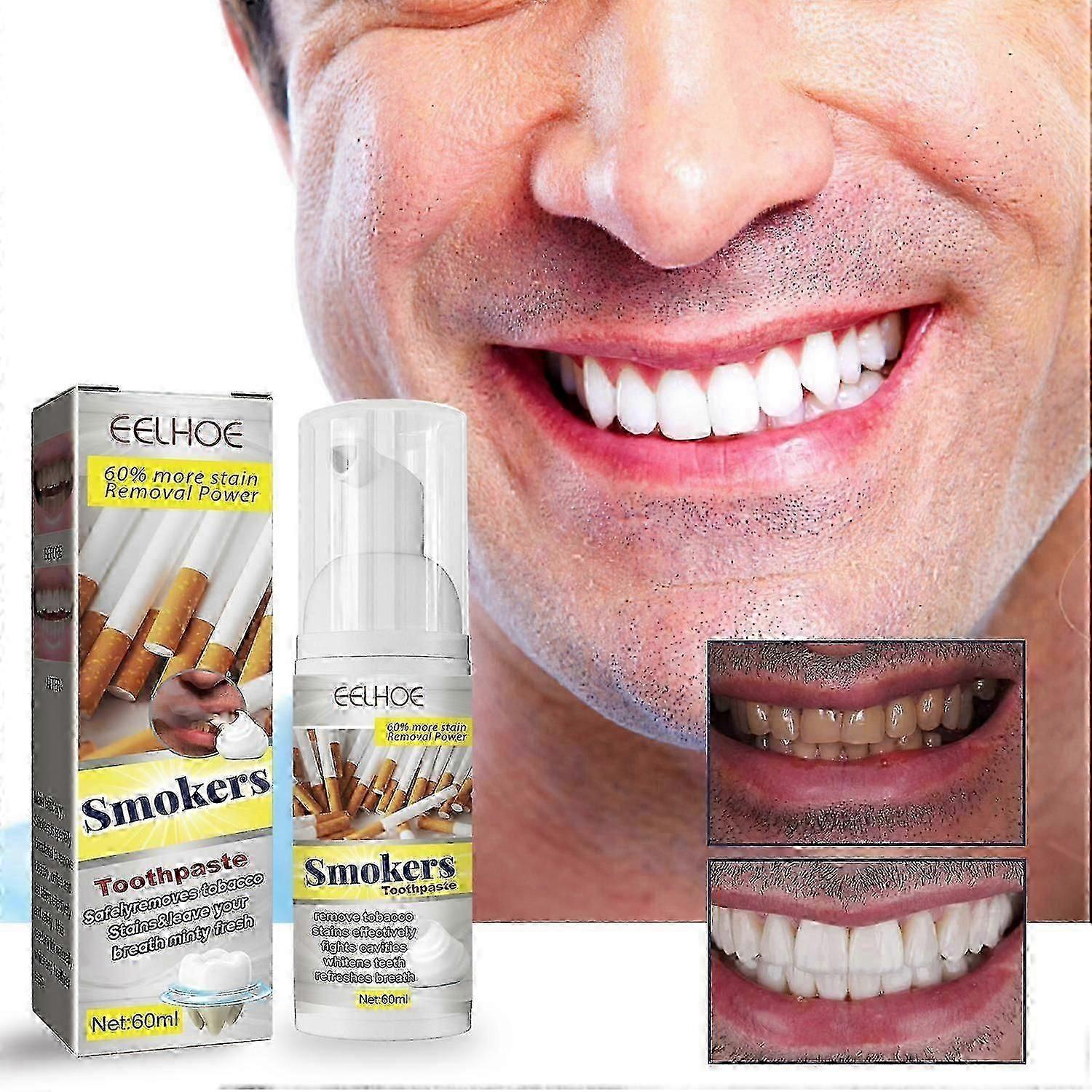 EELHOE Toothpaste, Clean Fresh Breath Remove Stains Whitening Teeth Toothpaste