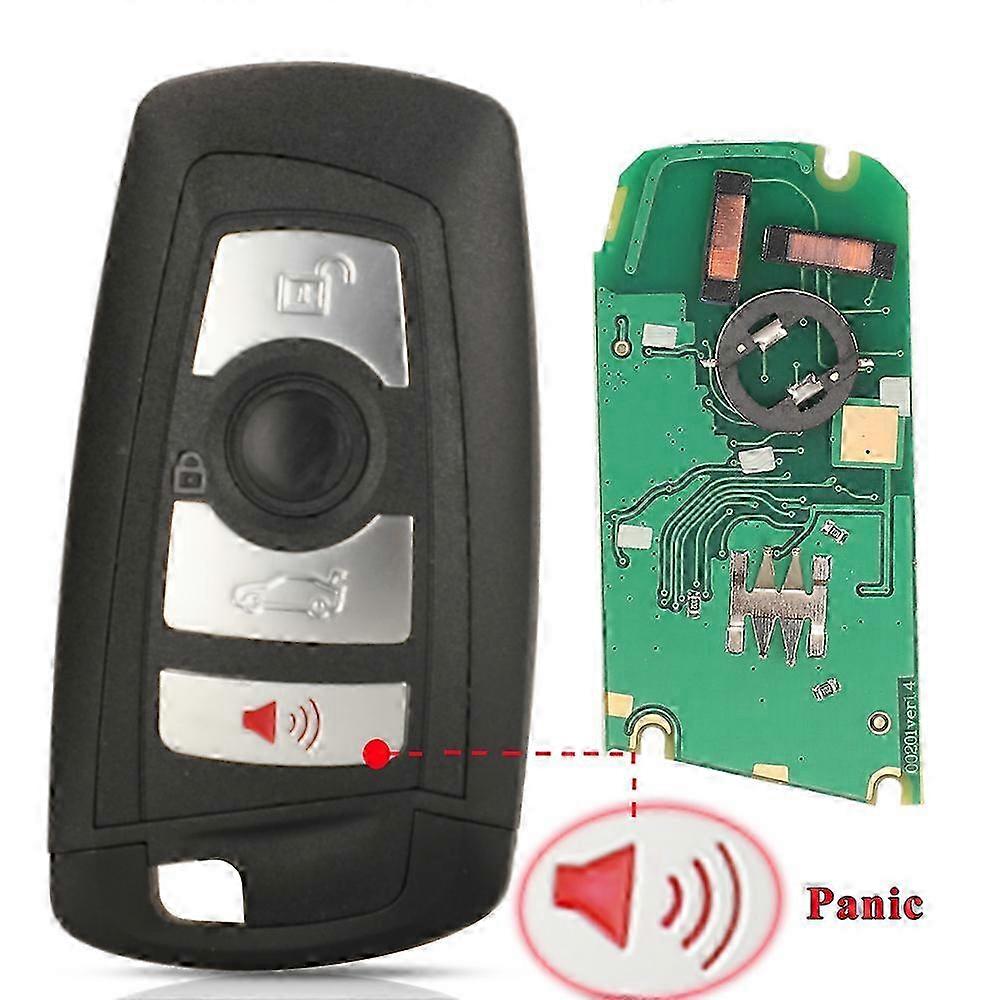 315/433/868Mhz Smart Remote Key KeylessGo For BMW 3 5 7 Series 2009-2016 CAS4 F System Fob KR55WK49863 pcf7945Black with Panic SZRH