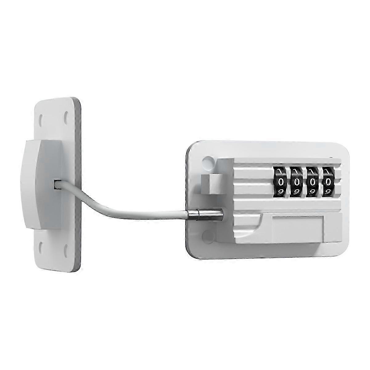 Fridge Lock 4-Digit Combination Lock for Refrigerators, Freezers and Cabinets, No-Drill Installation Child and Pet Safe