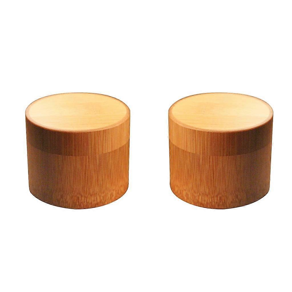 2 x Wooden Storage Storage Containers Can