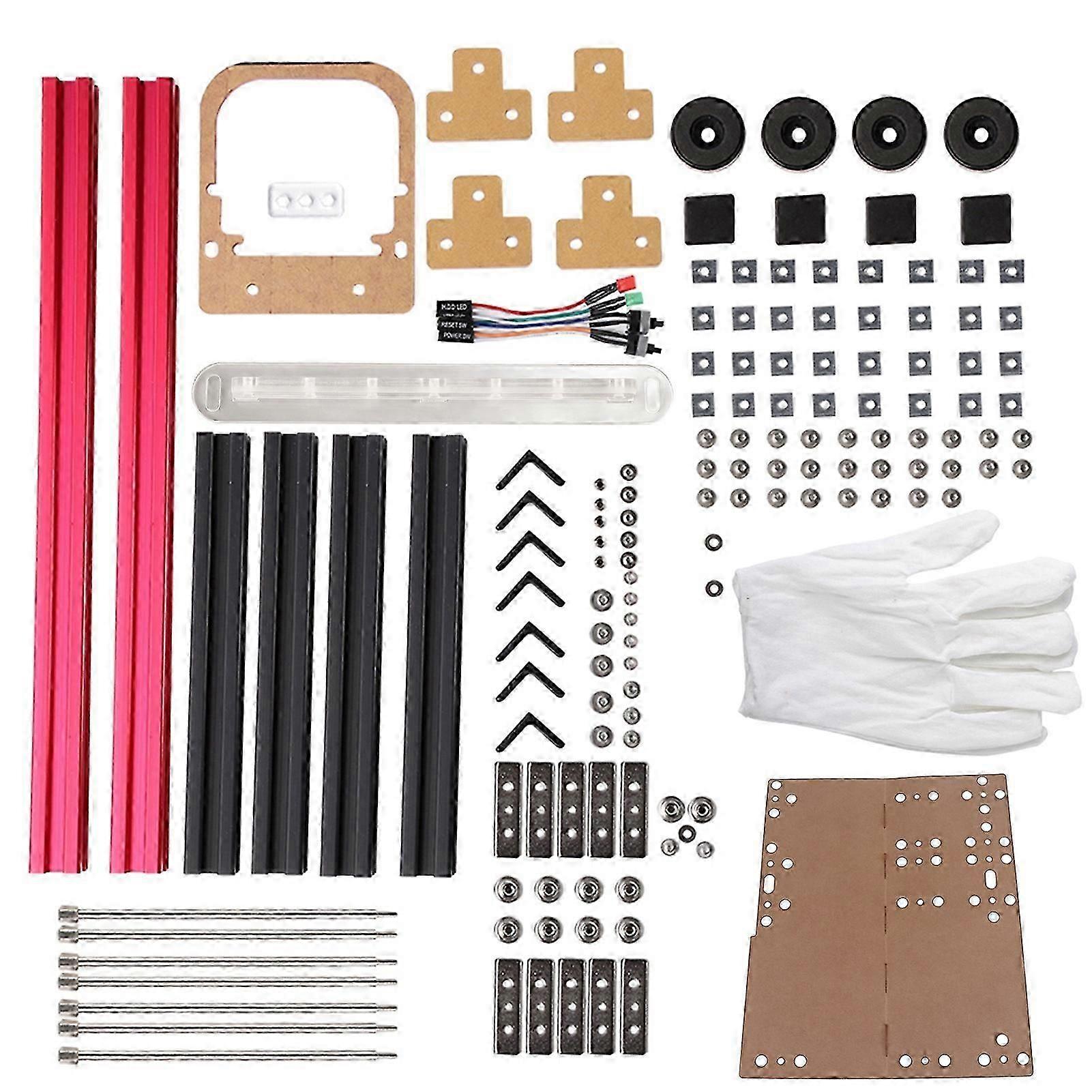 DIY Mini Open Aluminiumlegering Frame ATX Moederbord PC Computerbehuizing