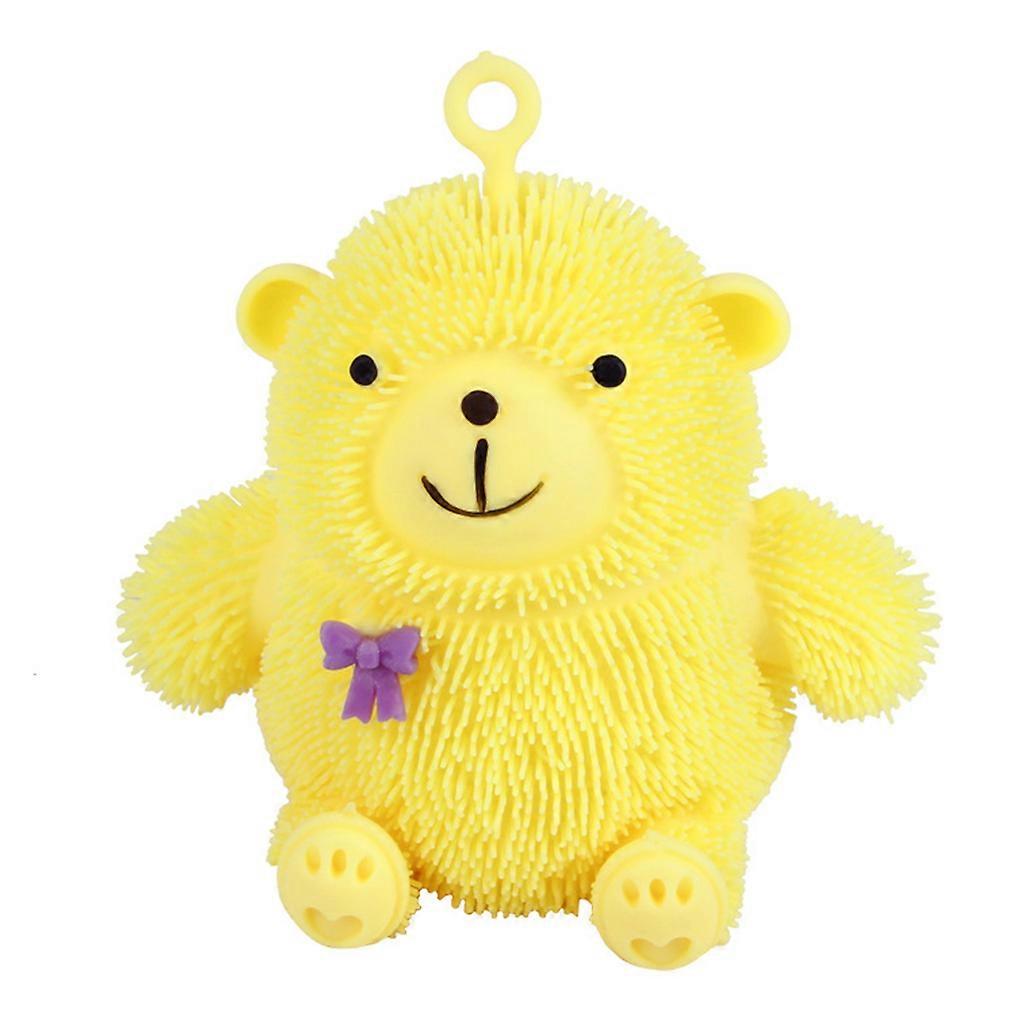 キッズインタラクティブベントベアボール明るいカラーアクセサリー遊びのための教育面白いテーブルのおもちゃ屋内/屋外イエローのための最高のギフト