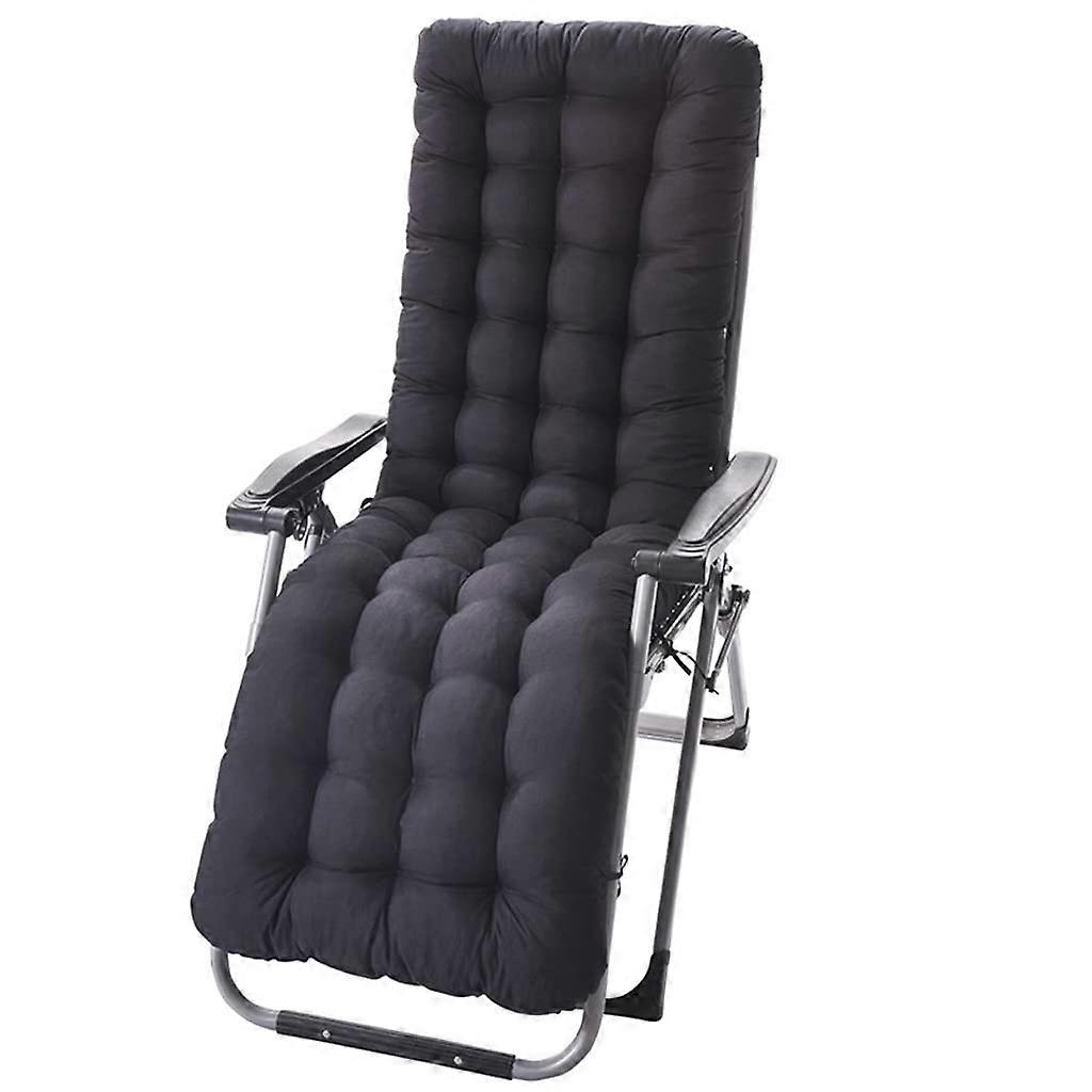 Rocking Chair Cushion, Black Lounge Cushion for Patio Rocking Chair, Outdoor Seat Pad, Durable Weather-Resistant Material