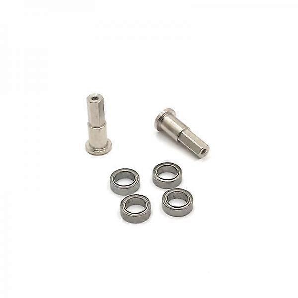 5x WPL2 Model Car Replacement RC Front Wheel Axles with Bearings