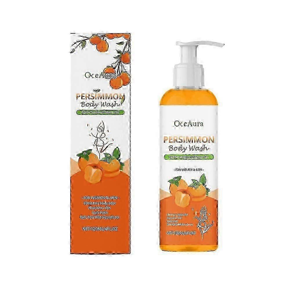 Persimmon Body Wash for Body Odor Control, Purifying Deodorizing, Eliminating Body Odor Underarms