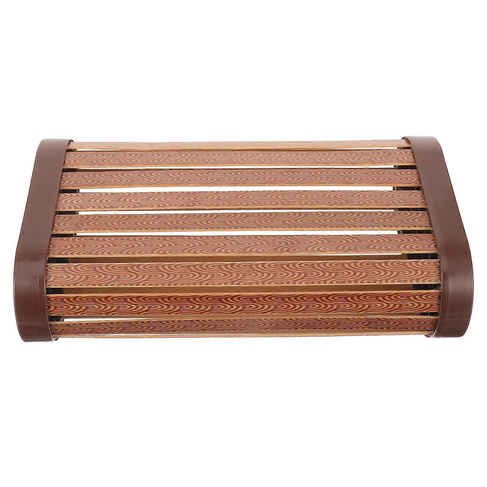 Bamboo Cervical Pillow Breathable Cooling Lightweight Design for Lower Back Comfort Sauna Use Elderly Support