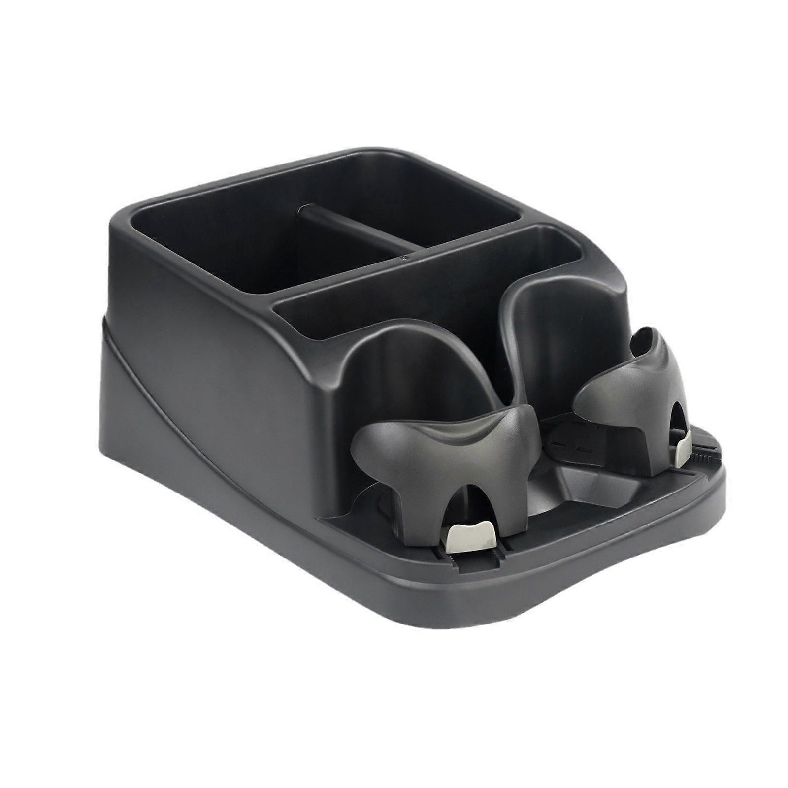 Multifunctional Car Center Console Organizer with Cup Holder & Storage Compartments Space Saving Storage Box