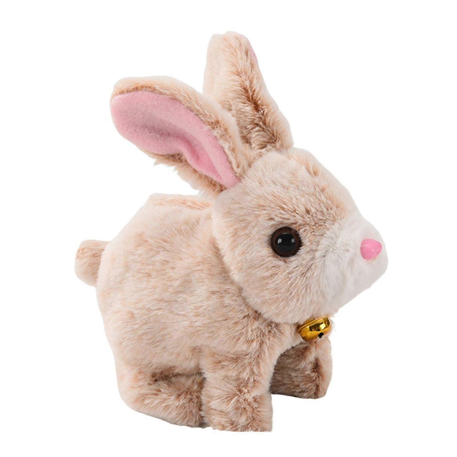 Bunby Realistic Talking Walking Bunny Toy, Easter Interactive Plush Robot Bunny