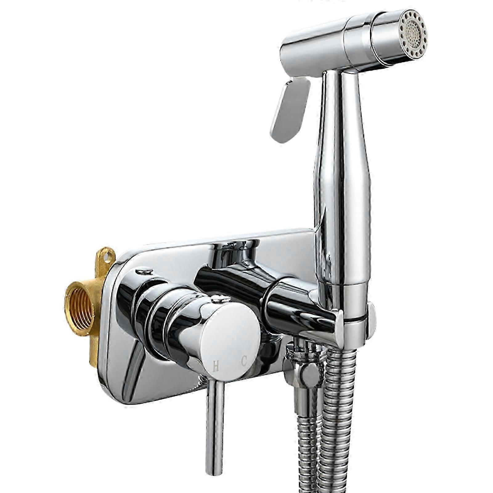 Set di spruzzatori per bidet per WC con miscelatori freddi caldi Valvole Eleganti spray per bidet portatili per WC con acqua calda per Comfz igienico