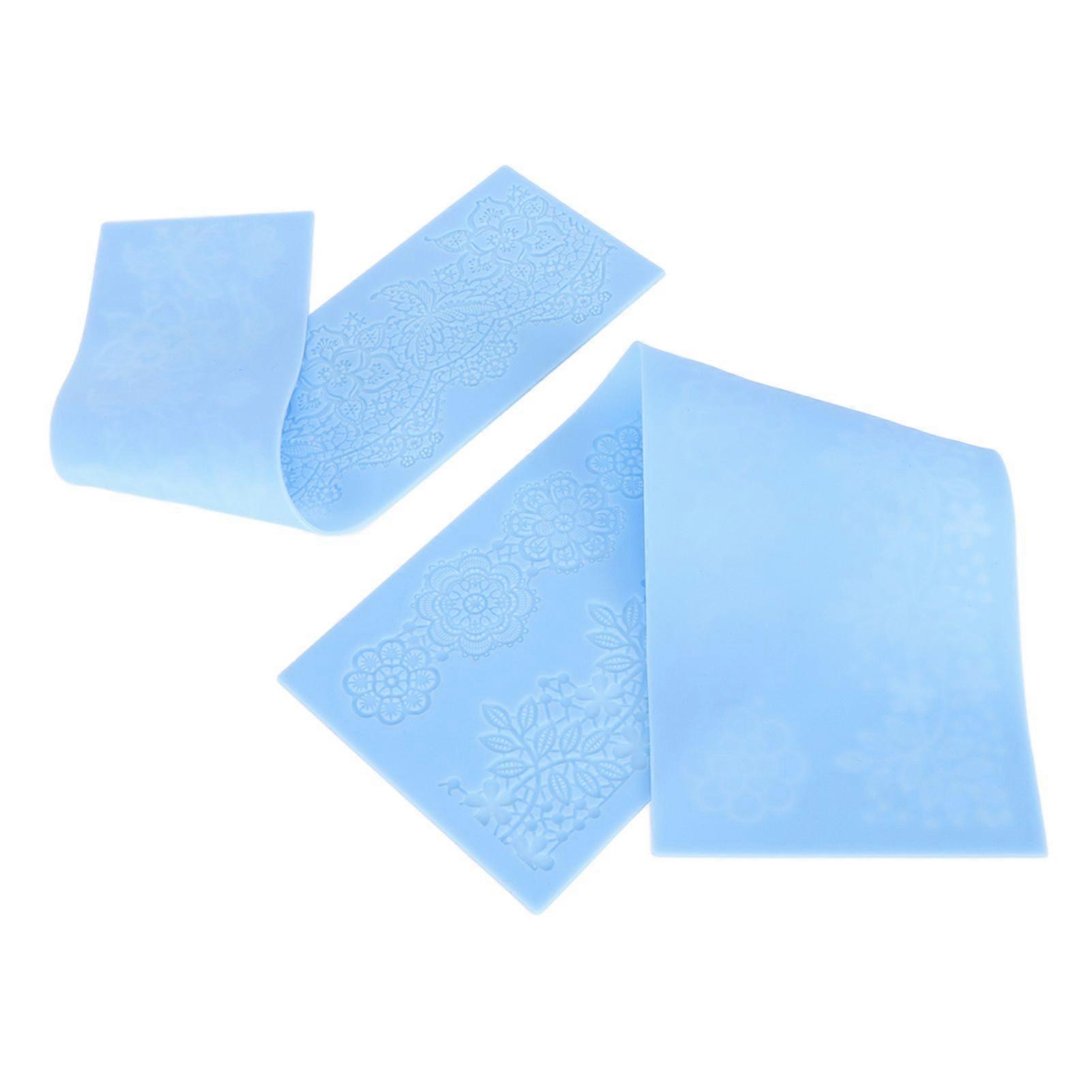 2025最新モデル2pcsエンボスレースフォンダンモールドマルチサークルフラワーレース