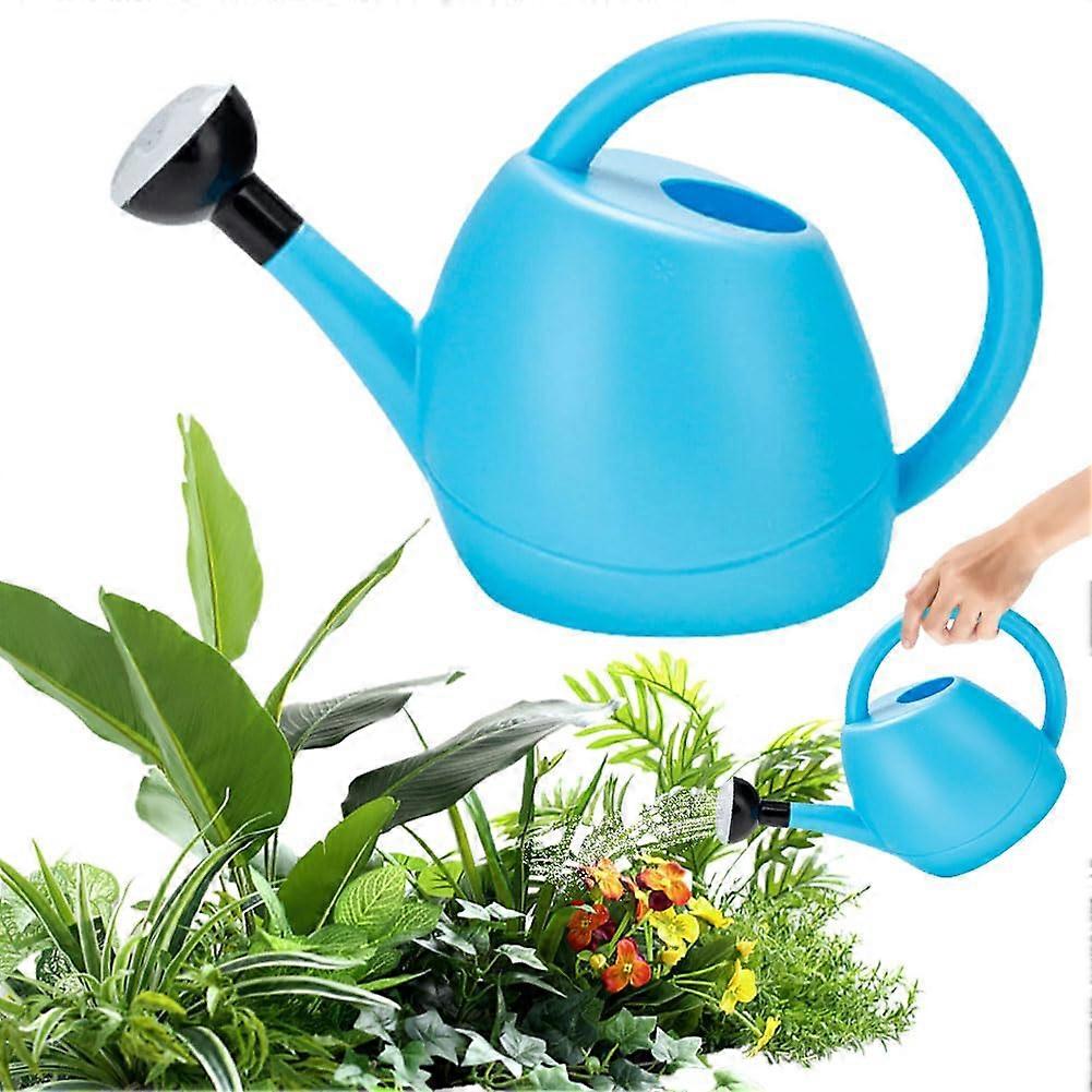 Watering Can for Indoor Plants 1.5L Blue Garden Watering Kettle with Long Spout for Indoor Outdoor Use