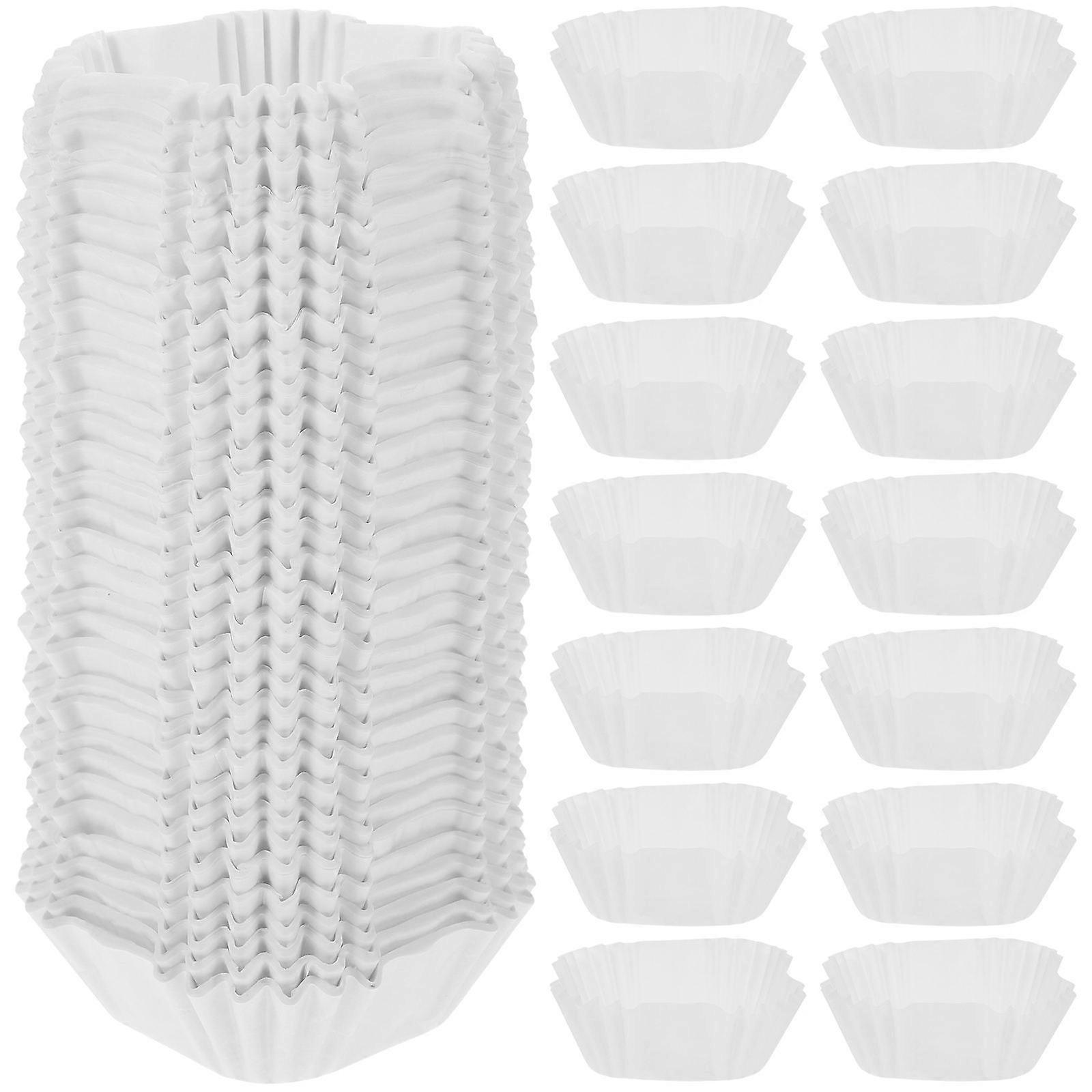 1000pcs White Paper Cupcake Baking Cups High Heat Resistant Muffin Liners Even Heat Distribution for Cakes and