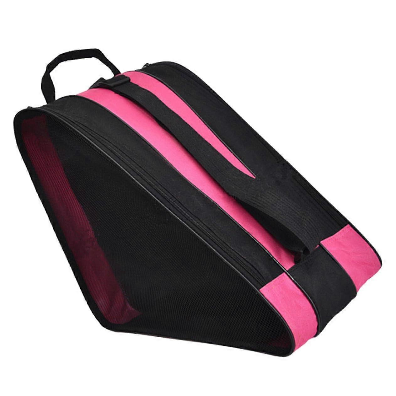Shoe organizer for roller skates ice skate bag zipper compact ice skate storage bag carrying bag for ice skates