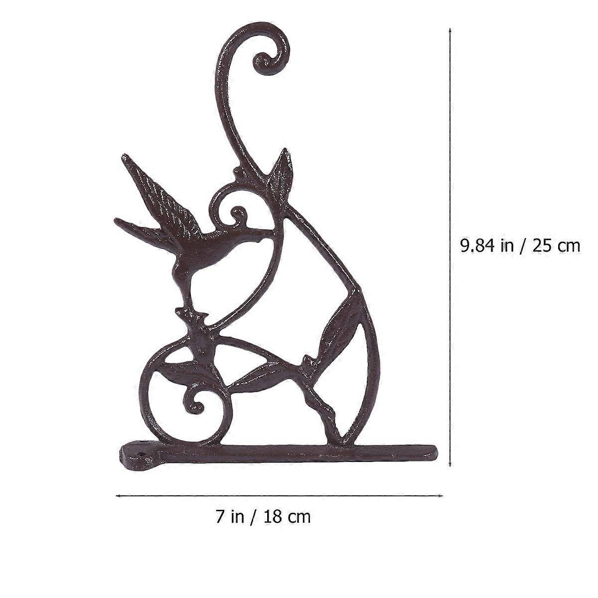 Iron Hook Hanging Basket Bracket for Gardening 1Pcs Wall Mounted Support