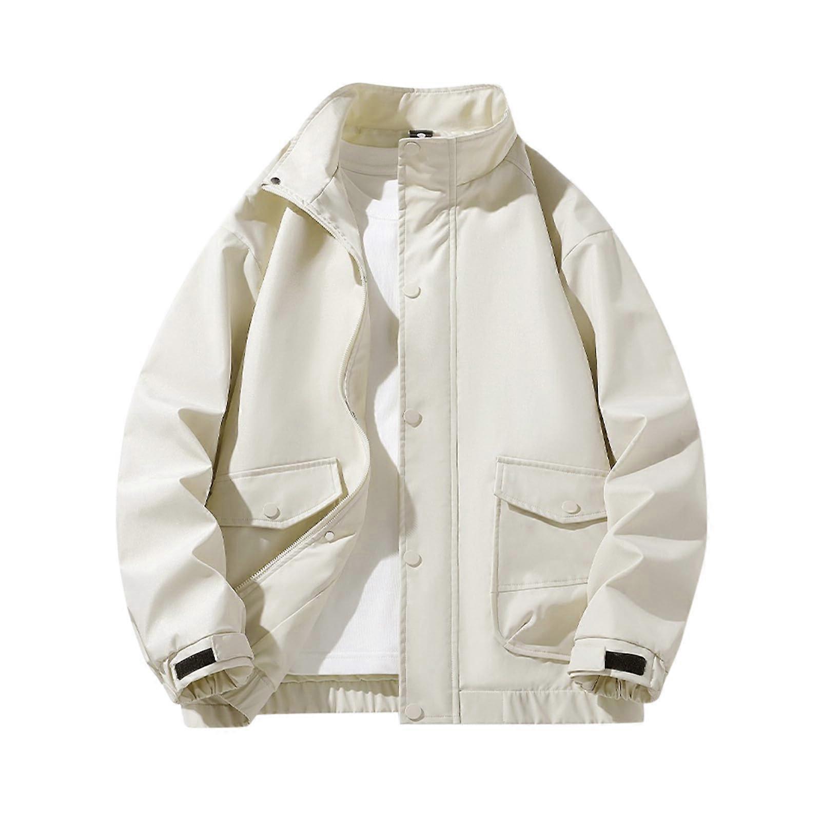 Men's Winter Jacket Parka Transition 3 in 1 Wool Coat Softshell Quilted Functional A3 Khaki XXL
