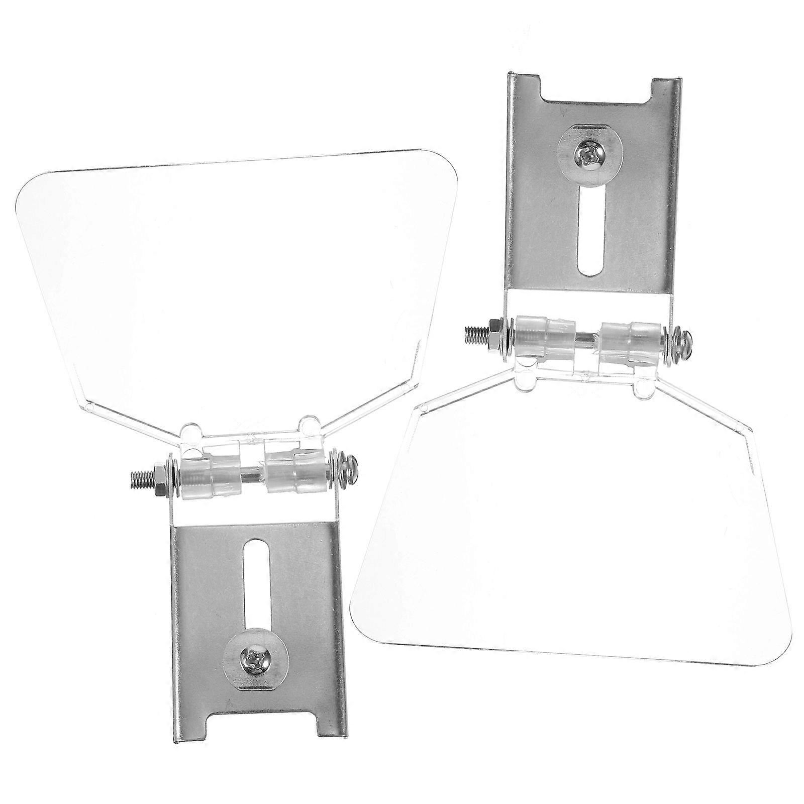 Eye Shields For Bench Grinder Stainless Steel ABS Material Mechanics Craftsmen Hobbyists 2Pcs