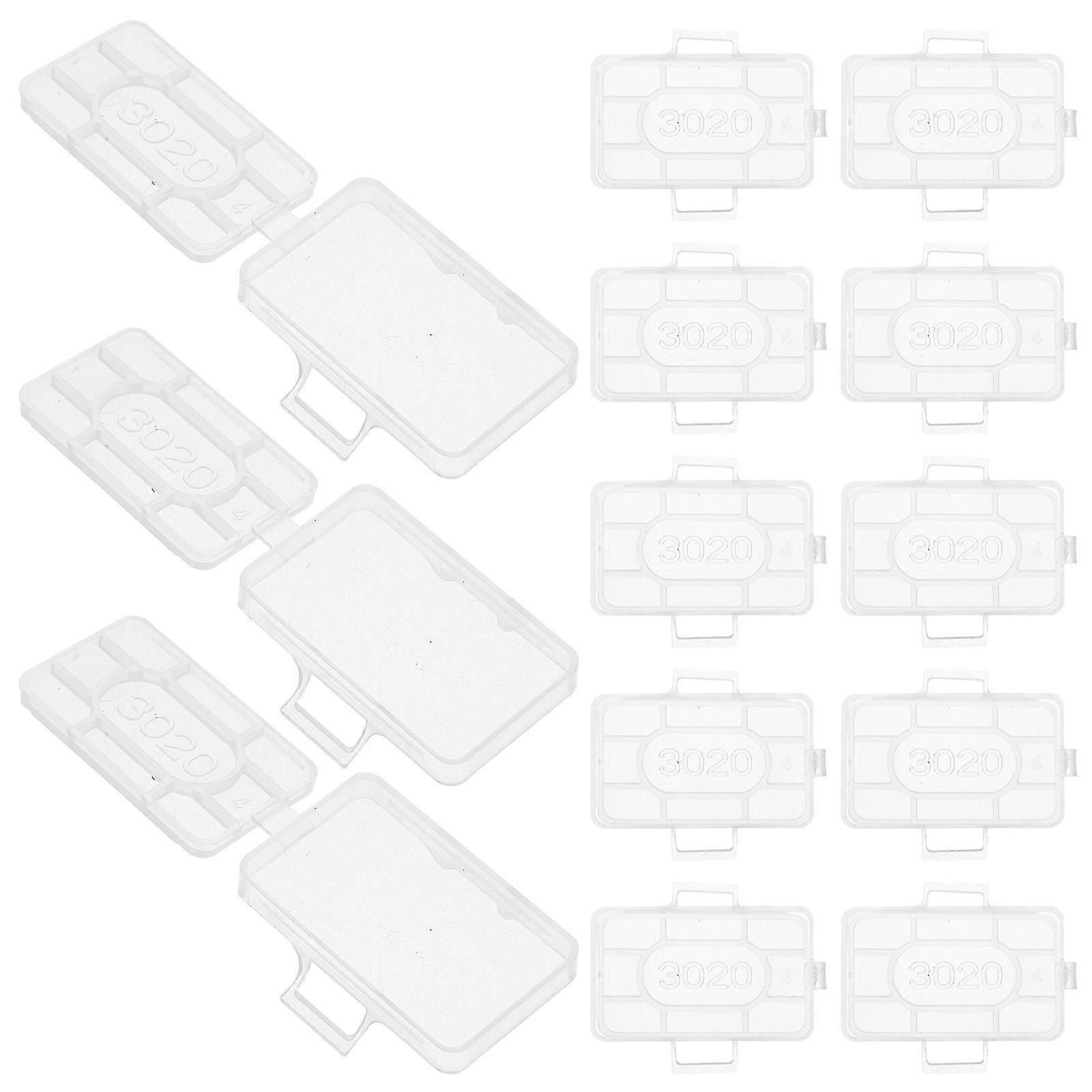Plastic Wire Shelf Label Holders Easy Replacement Rectangular Shape For Electricians 100Pcs